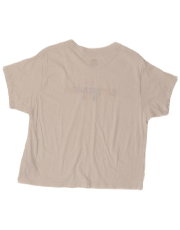 Levi's Womens Oversized Graphic T-Shirt Top UK 6 XS White Cotton