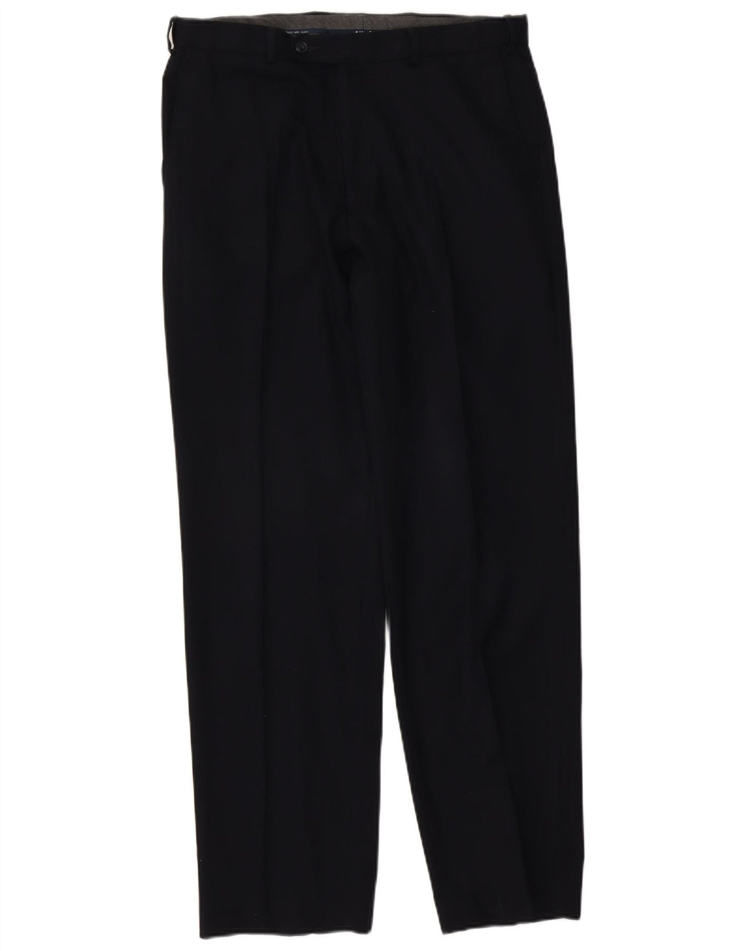 Marks & Spencer Mens Pegged Regular Fit Suit Trousers W34 L33 Navy Blue