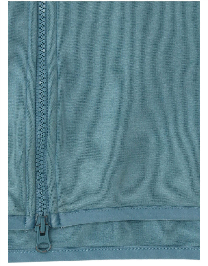 Nike Mens Zip Hoodie Sweater Large Blue Cotton