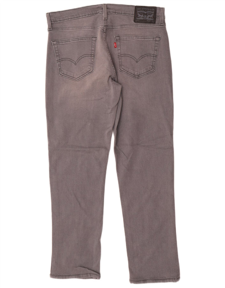 Levi's Mens Slim Jeans W34 L30 Grey Cotton