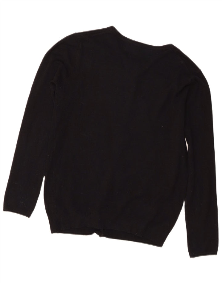 Zara Womens Cardigan Sweater UK 12 Medium Black