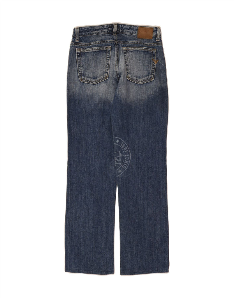 ARMANI Womens Indigo Straight Jeans W28 L28 Blue Cotton Vintage Armani and Second-Hand Armani from Messina Hembry 