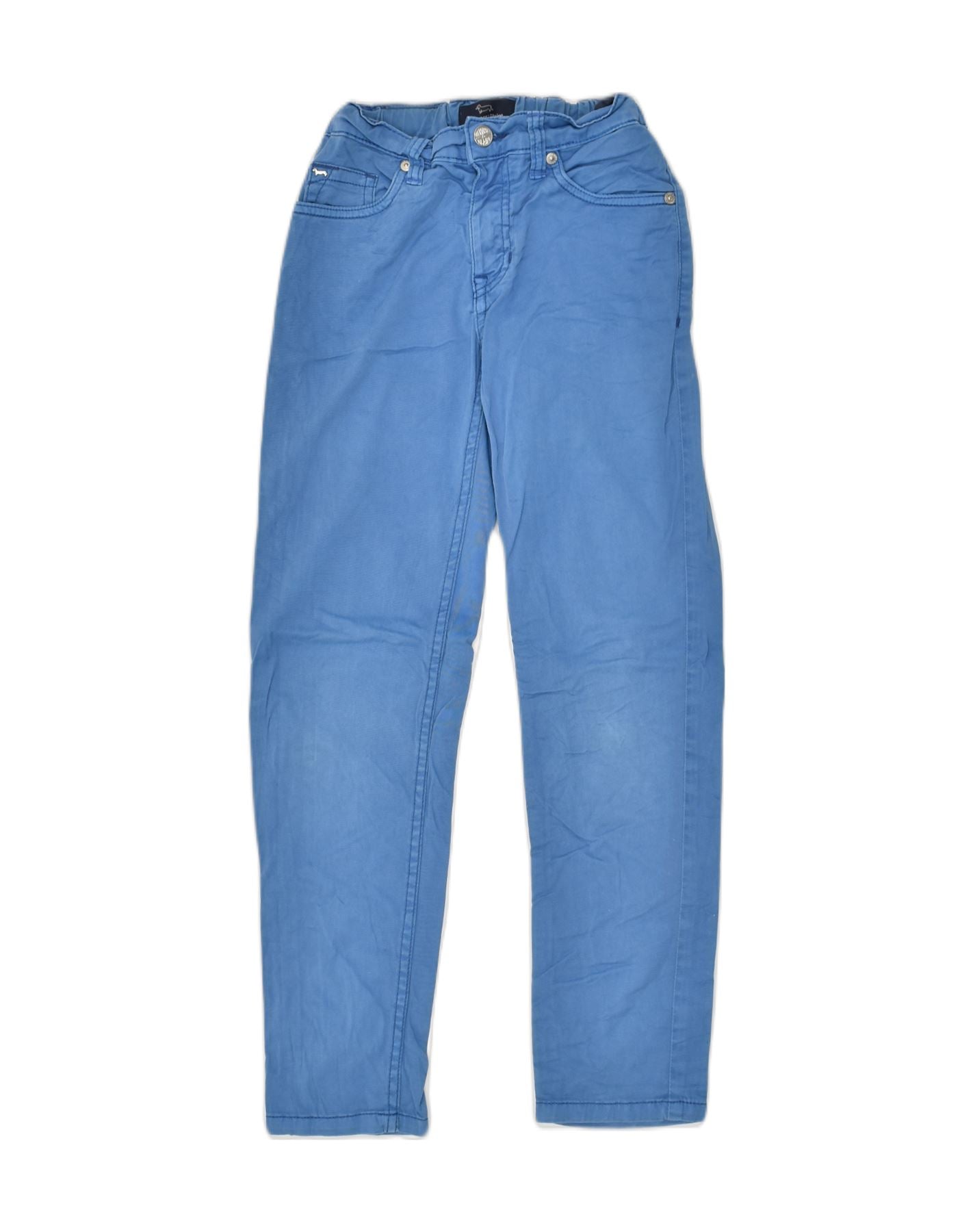 HARMONT & BLAINE Boys Straight Casual Trousers 9-10 Years W24 L25 Blue, Vintage & Second-Hand Clothing Online