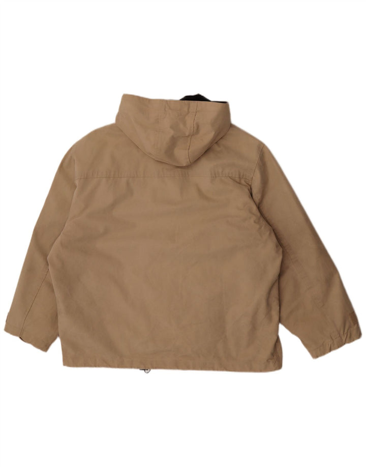North Sails Mens Hooded Padded Jacket UK 42 XL Beige