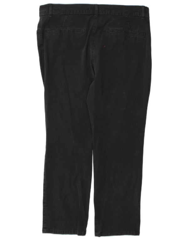 Marks & Spencer Womens Short Straight Jeans UK 16 Large W38 L27 Black