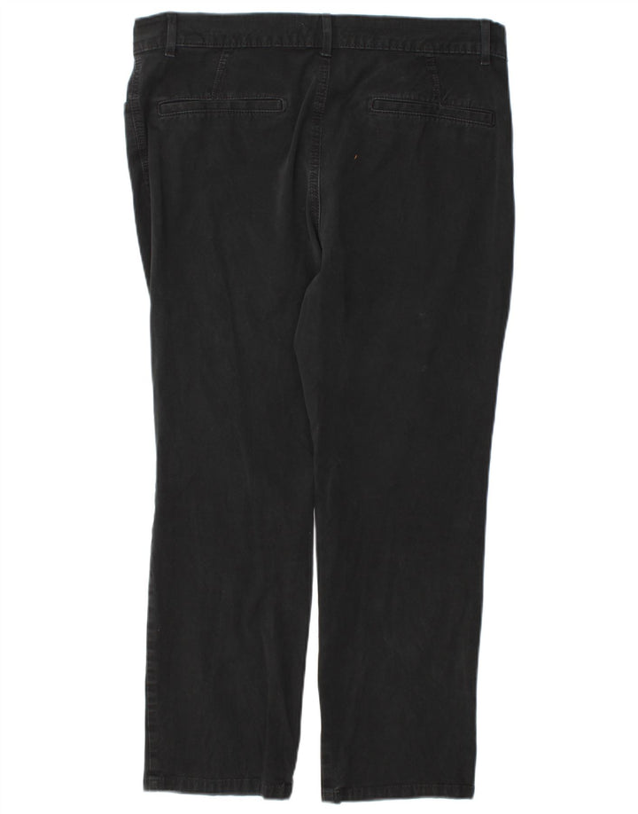 Marks & Spencer Womens Short Straight Jeans UK 16 Large W38 L27 Black