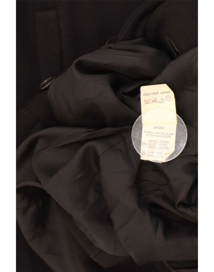 Max & Co. Womens Double Breasted Coat UK 14 Large Black