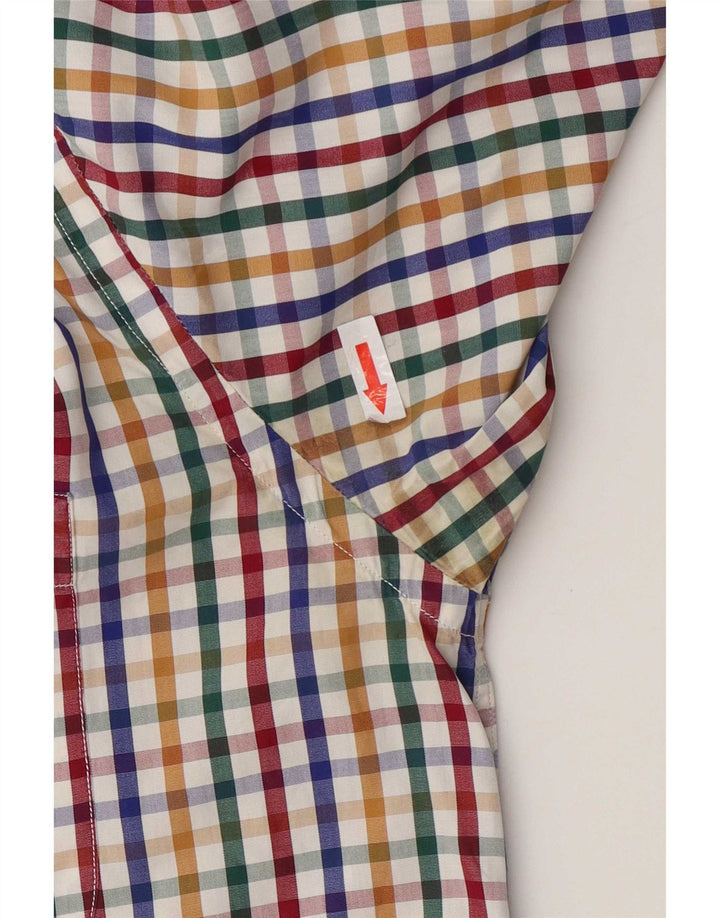Amerigo Vespucci Mens Shirt Size 41 Medium Multicoloured Gingham