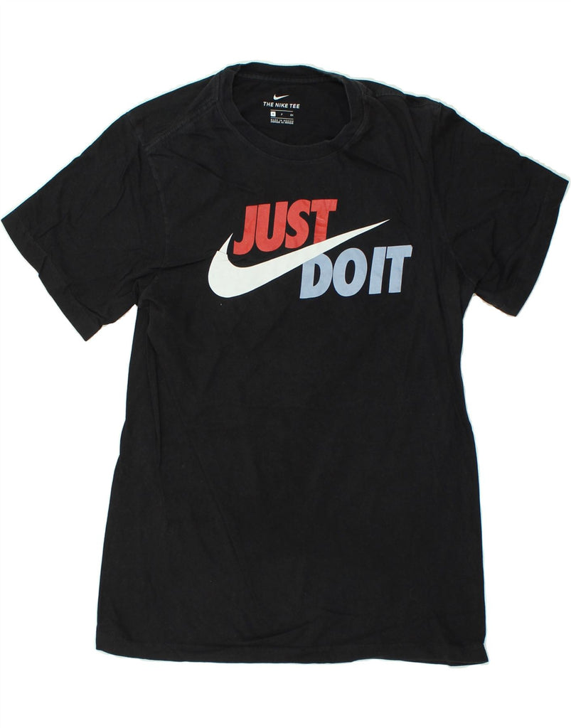 NIKE Mens Graphic T-Shirt Top Small Black Cotton | Vintage Nike | Thrift | Second-Hand Nike | Used Clothing | Messina Hembry 