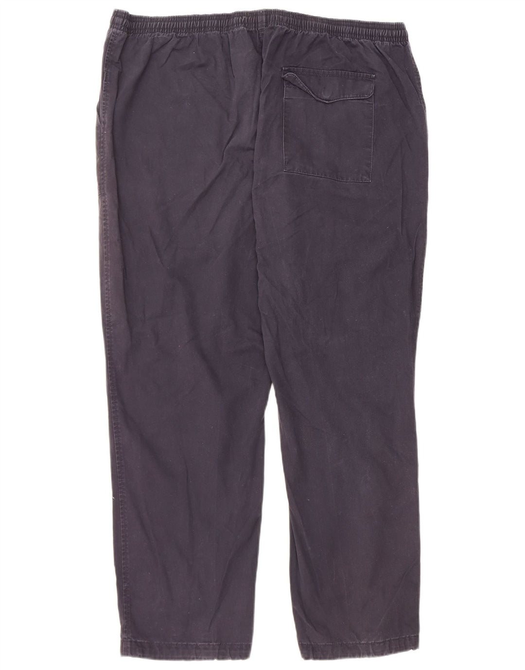 Marks & Spencer Mens Regular Chino Trousers W39 L29 Navy Blue Cotton