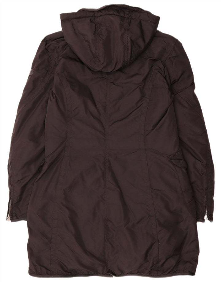 PEUTEREY Womens Hooded Padded Coat IT 48 XL Black Polyamide