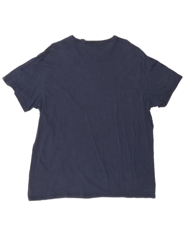 O'Neill Mens Regular Fit Graphic T-Shirt Top 2XL Navy Blue Cotton