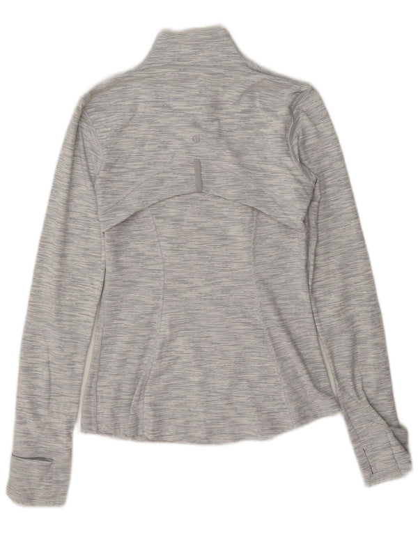 Lululemon Womens Tracksuit Top Jacket US 6 Medium Grey Flecked