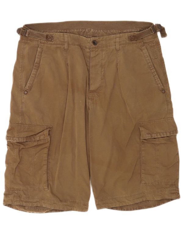 Champion Mens Cargo Shorts XL W38  Brown Cotton