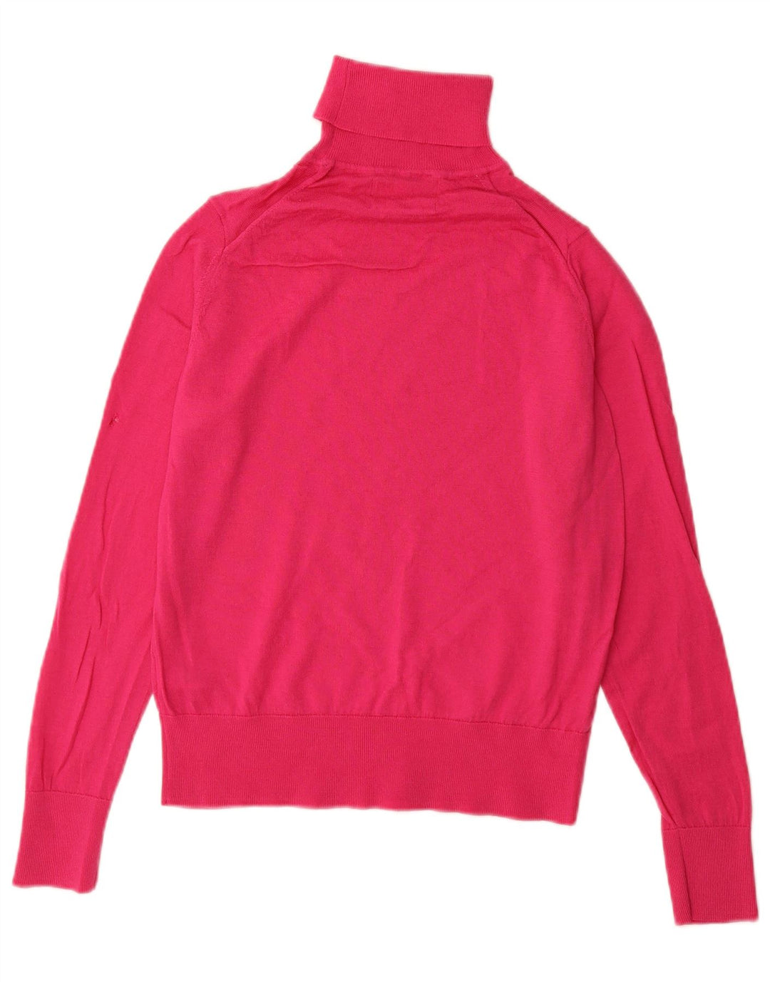 Marks & Spencer Womens Roll Neck Jumper Sweater UK 12 Medium Pink