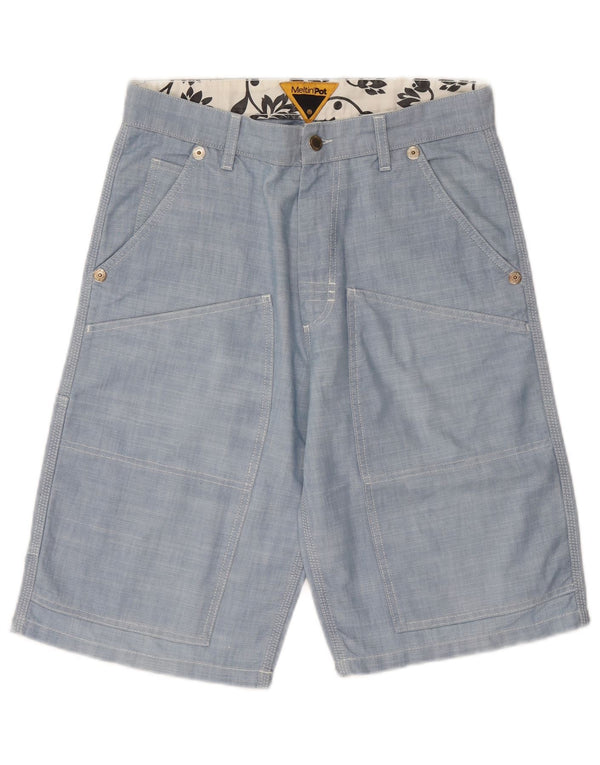 Meltin' Pot Mens Cargo Shorts W30 Medium Blue