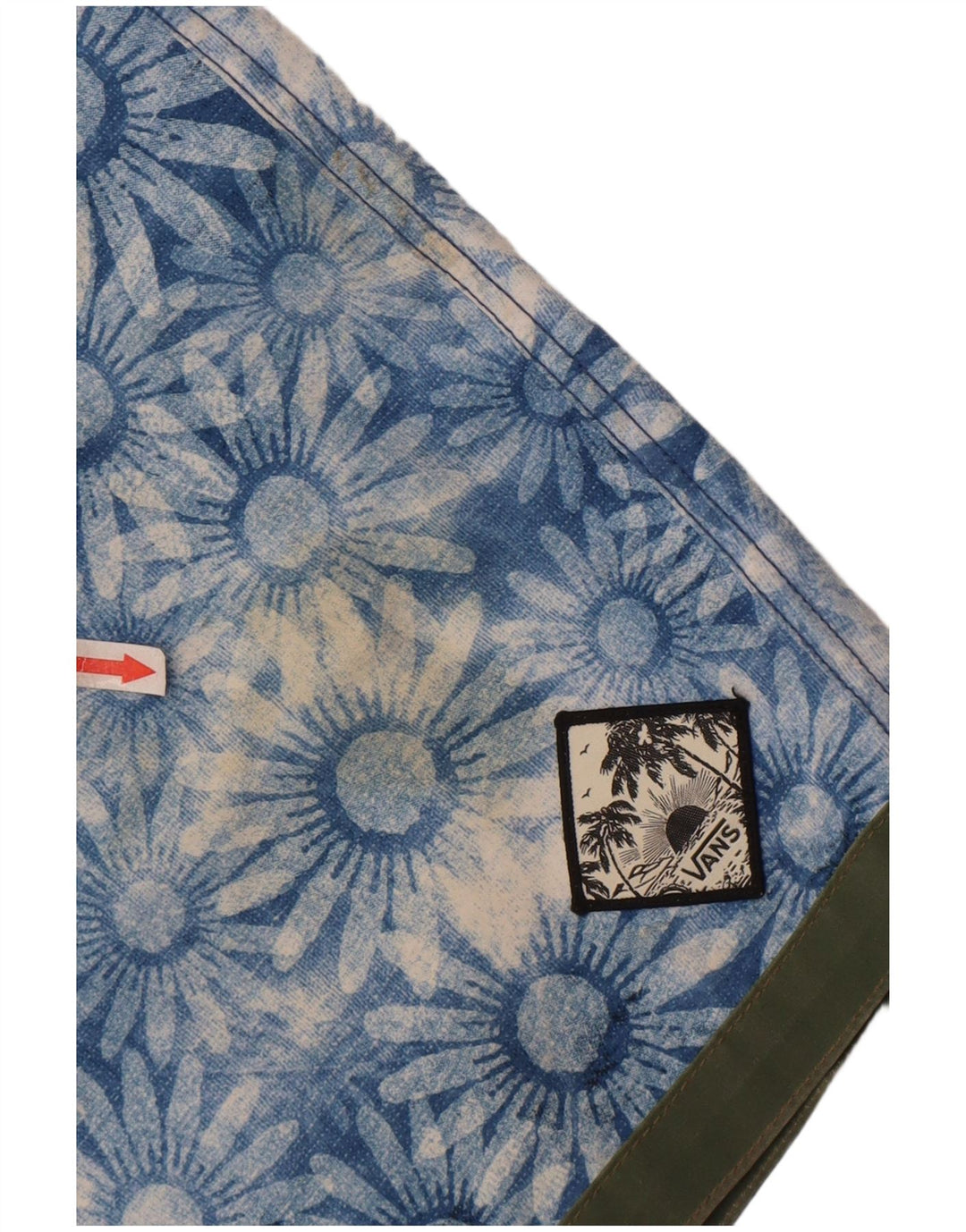 Vans Mens Swimming Shorts Large Blue Floral Polyester