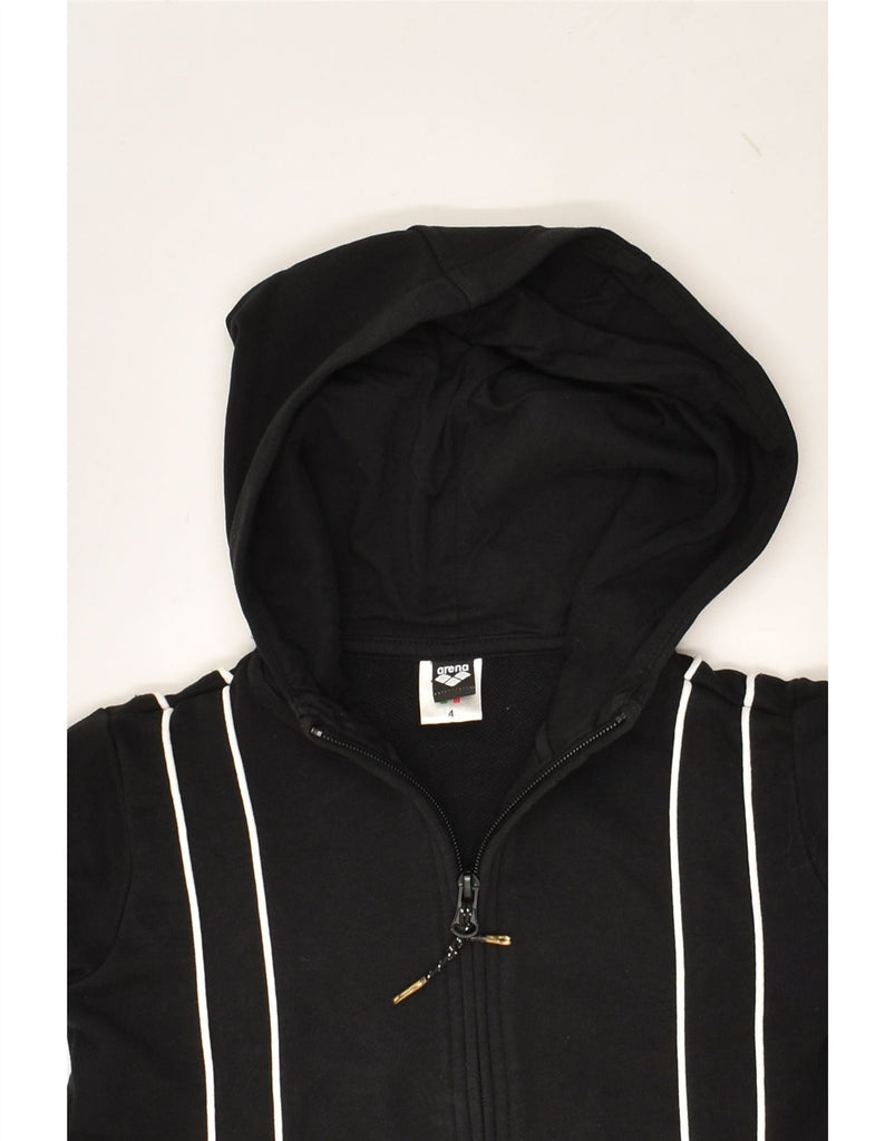 ARENA Boys Graphic Zip Hoodie Sweater 3-4 Years Black Cotton | Vintage Arena | Thrift | Second-Hand Arena | Used Clothing | Messina Hembry 