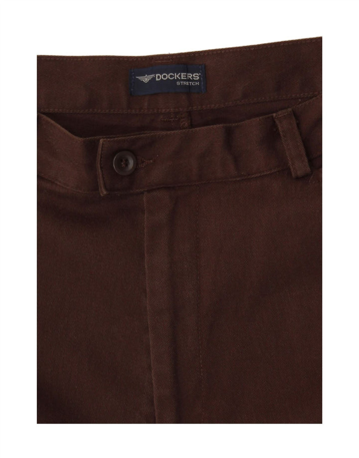 Dockers Womens Tapered Casual Trousers W34 L27 Brown