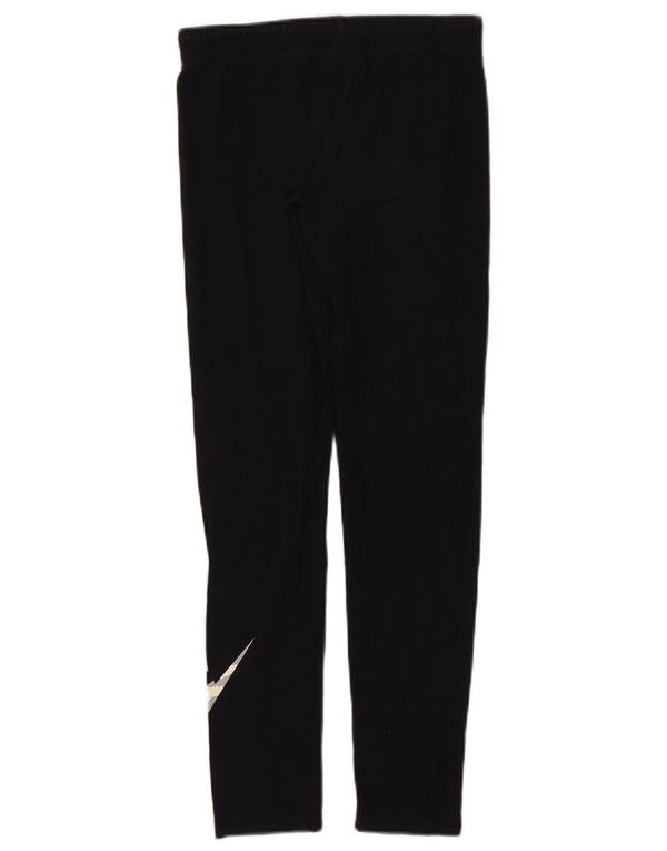 Nike Girls Tight Fit Graphic Leggings 13-14 Years XL Black
