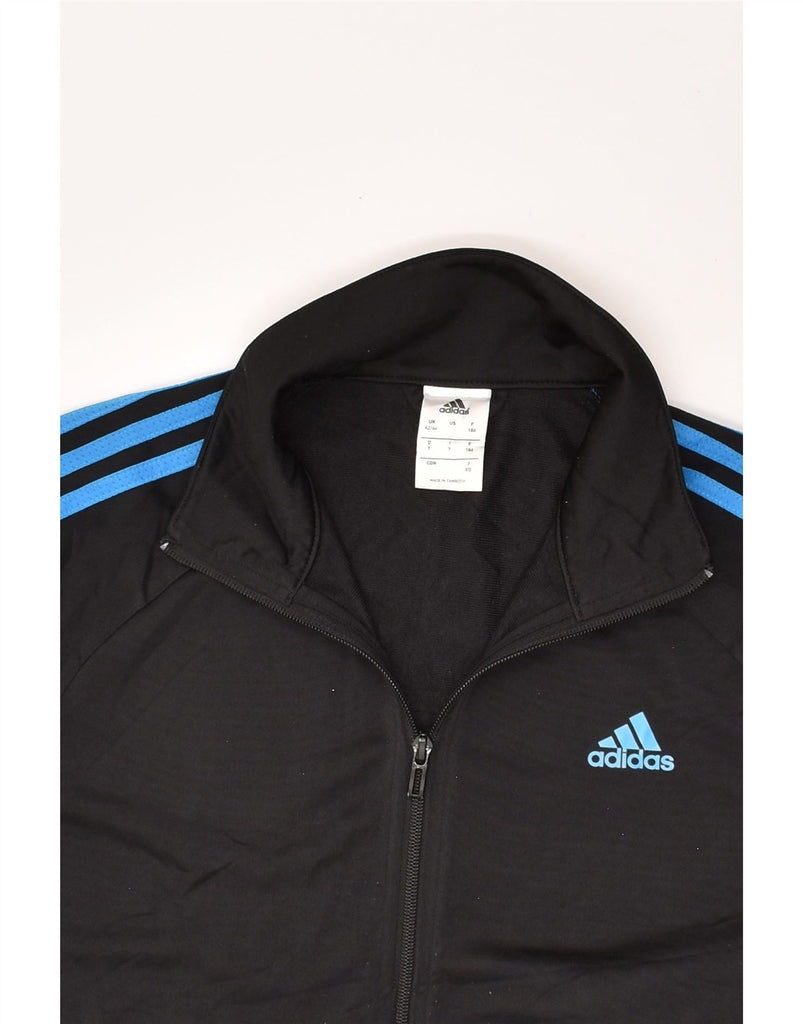 ADIDAS Mens Tracksuit Top Jacket UK 42/44 Large Black Polyester | Vintage Adidas | Thrift | Second-Hand Adidas | Used Clothing | Messina Hembry 