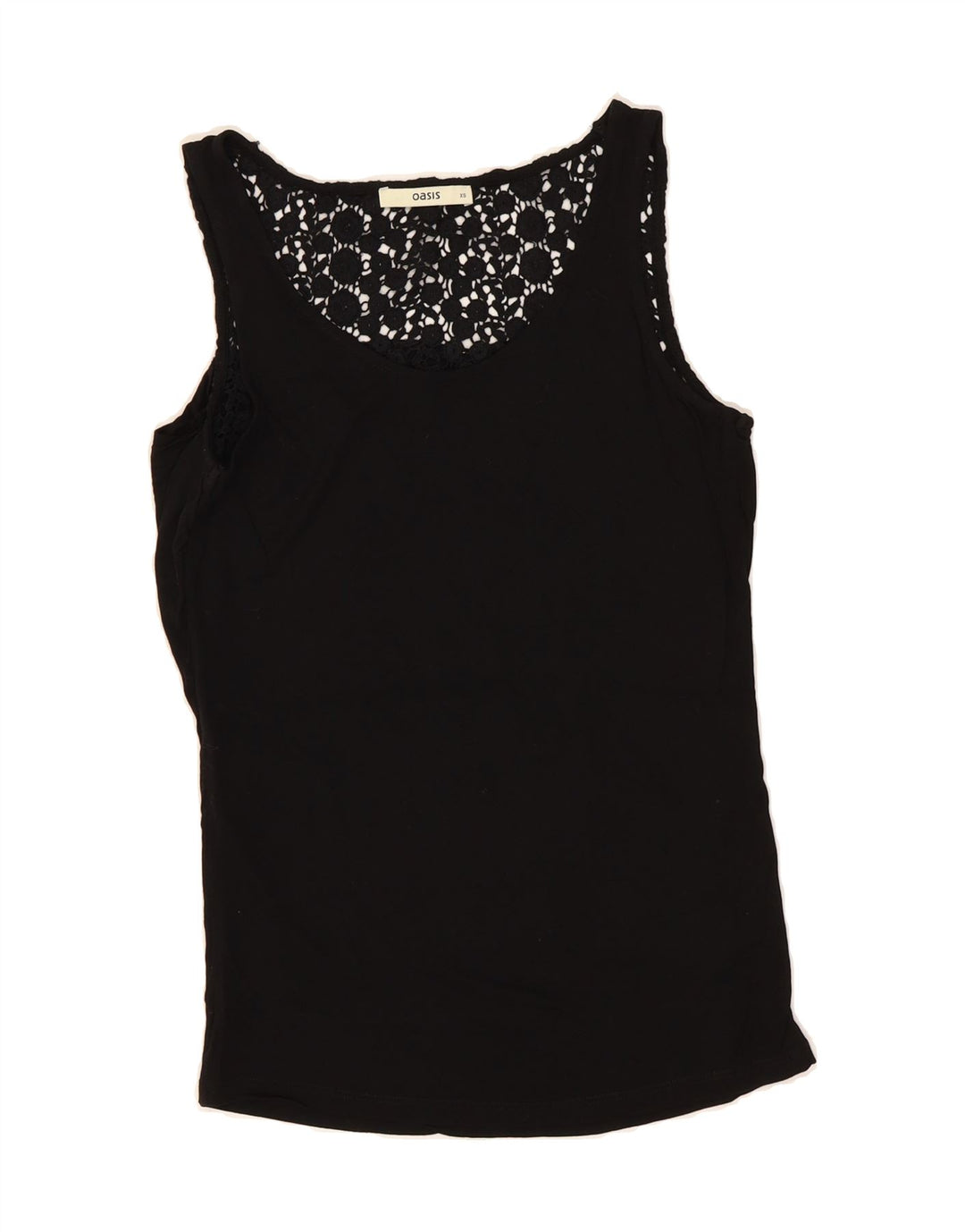 OASIS Womens Sleeveless Blouse Top UK 6 XS Black Viscose Vintage Oasis and Second-Hand Oasis from Messina Hembry 