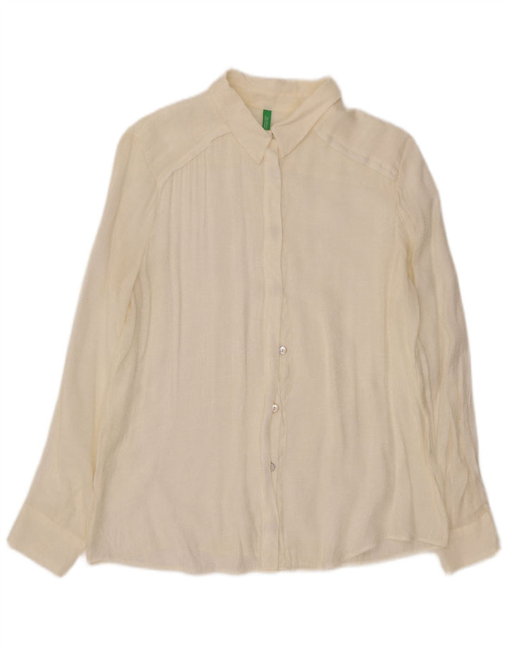 Benetton Womens Shirt UK 18 XL White