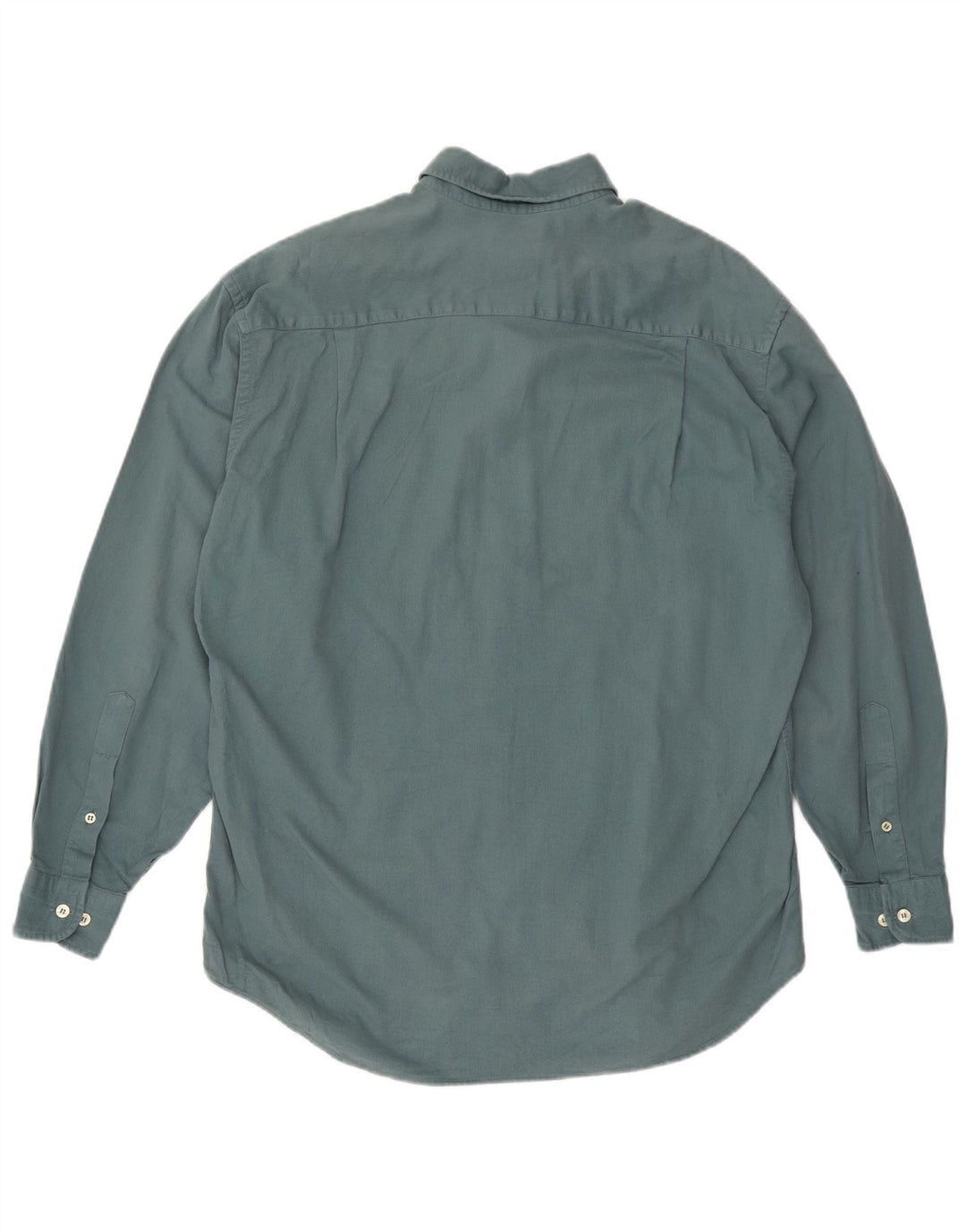 THINK PINK Mens Shirt Size 39 15 1/2 Medium Green Cotton