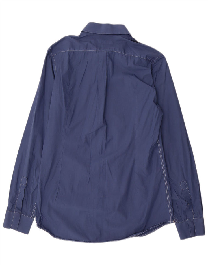 Dolce & Gabbana Mens Shirt Size 15 1/2 39 Medium Blue Cotton