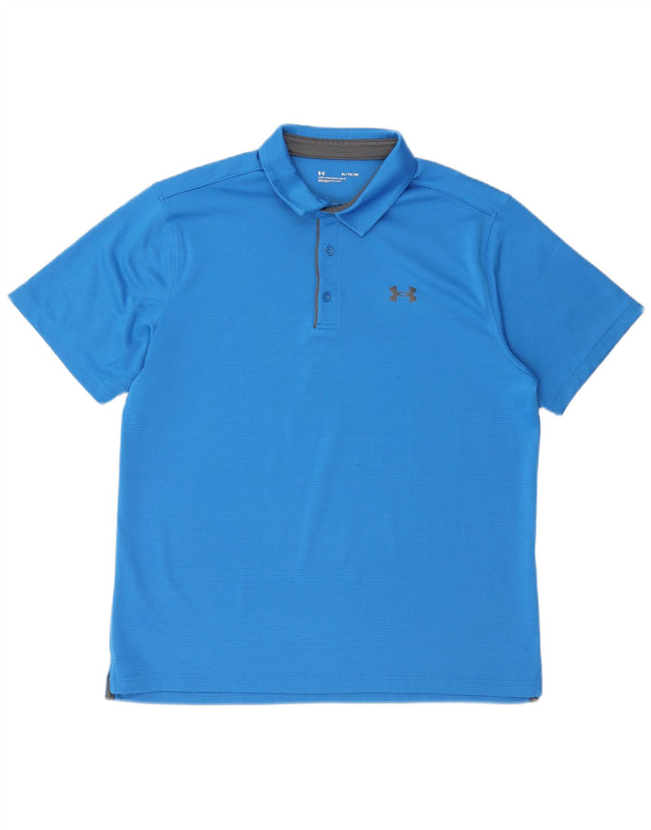 Under Armour Mens Polo Shirt XL Blue