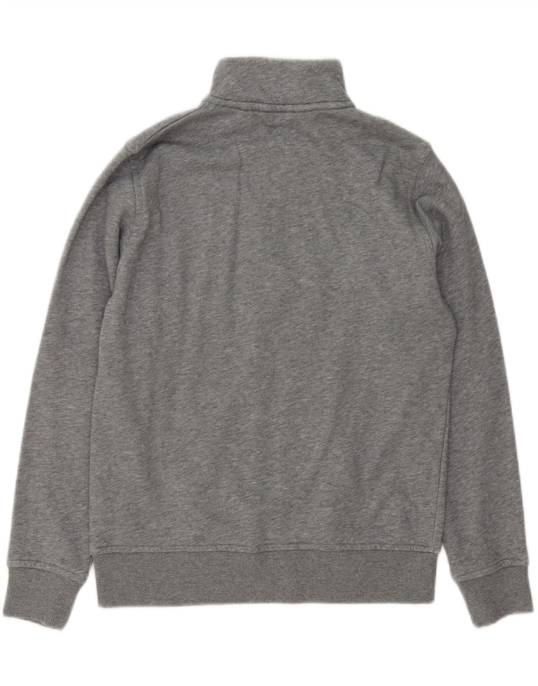 Gant Boys Zip Neck Sweatshirt Jumper 13-14 Years Grey Cotton