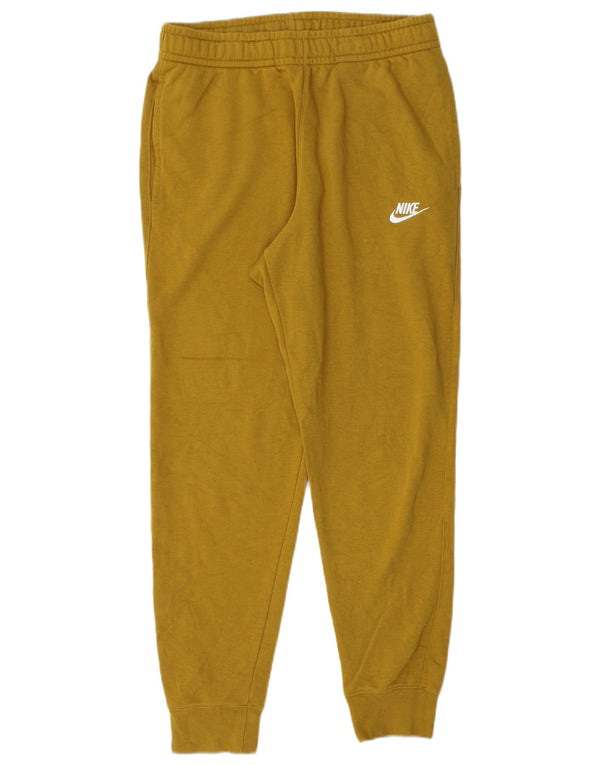 Nike Mens Tracksuit Trousers Joggers Small  Yellow Cotton