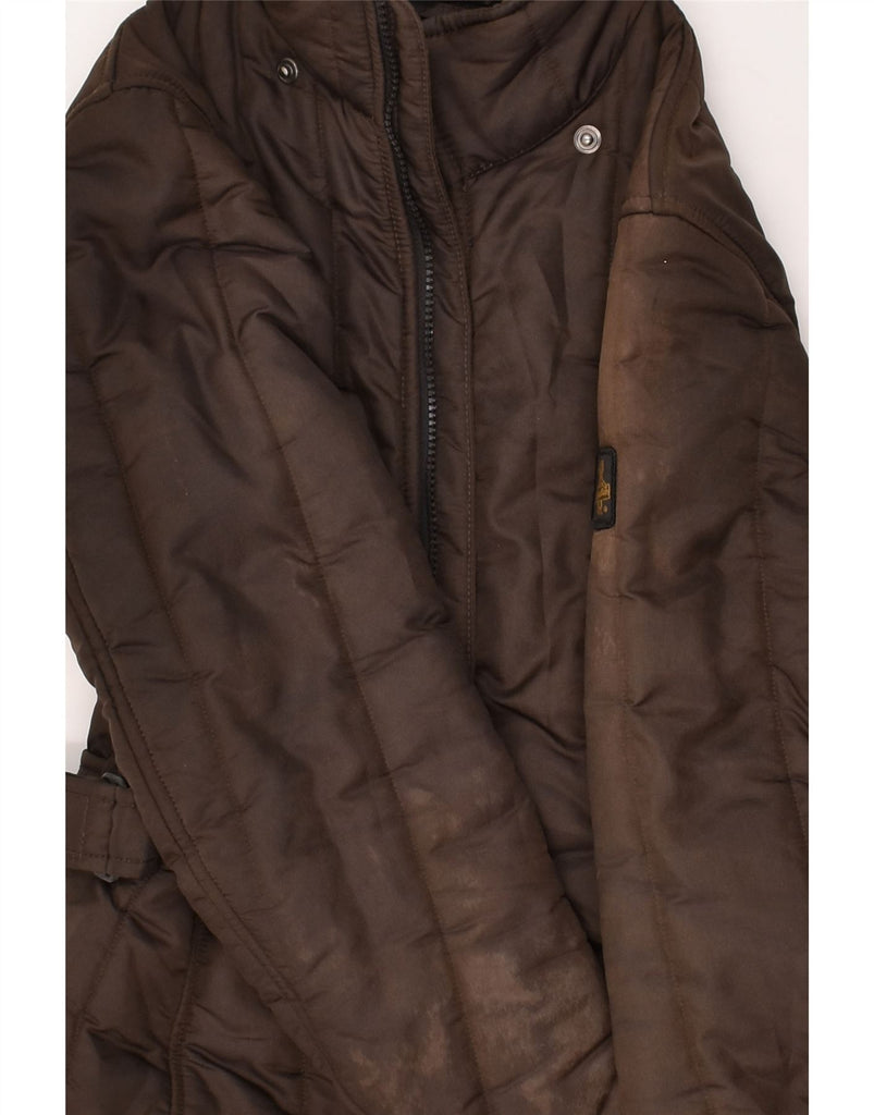 REFRIGIWEAR Womens Padded Jacket UK 4 XS Brown Polyamide | Vintage Refrigiwear | Thrift | Second-Hand Refrigiwear | Used Clothing | Messina Hembry 