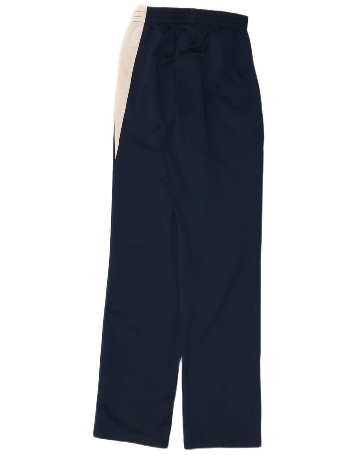 Asics Womens Tracksuit Trousers UK 12 Medium Navy Blue Colourblock