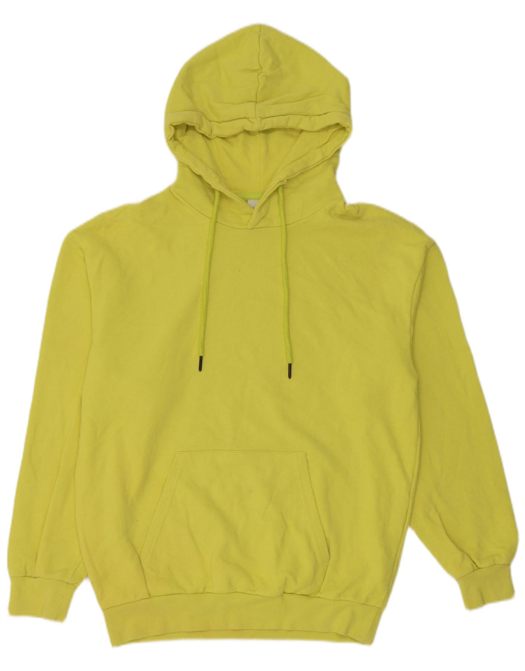 Zara Mens Hoodie Jumper Small Green Cotton