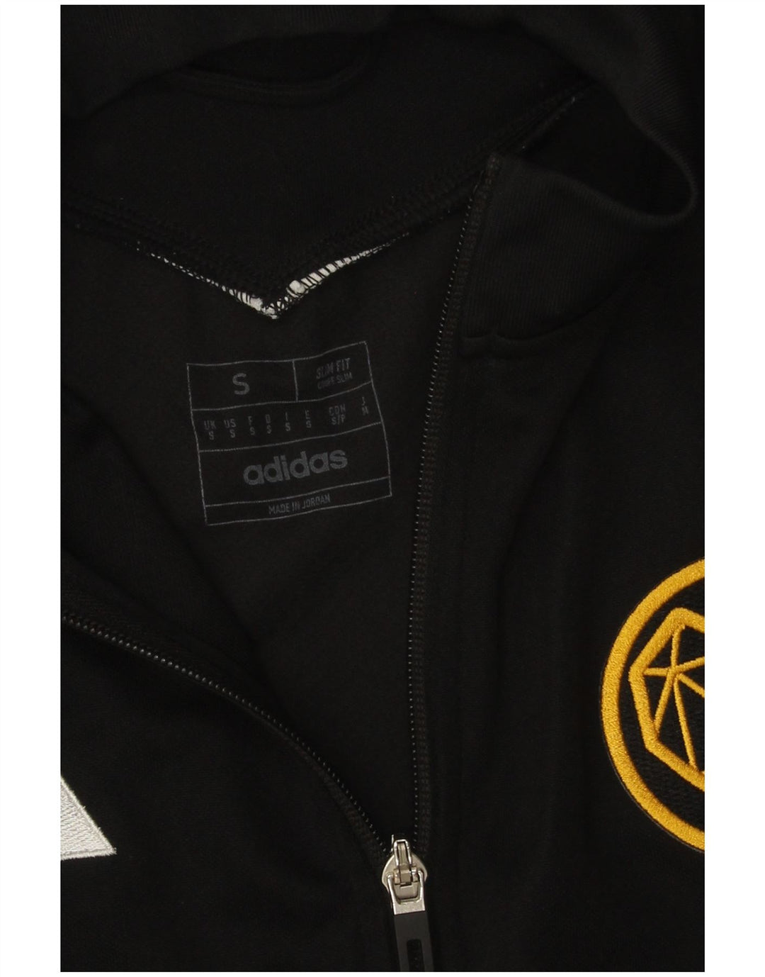 Adidas Mens Aeroready Slim Fit Tracksuit Top Jacket Small Black Polyester