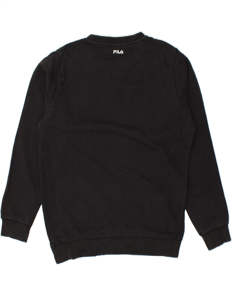 FILA Mens Sweatshirt Jumper XL Black Cotton Vintage Fila and Second-Hand Fila from Messina Hembry 