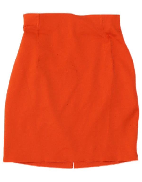 Regina Rubens Womens Mini Pencil Skirt W24 XS Red