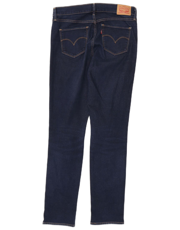 Levi's Womens 312 Shaping Slim Jeans W28 L32 Navy Blue Cotton