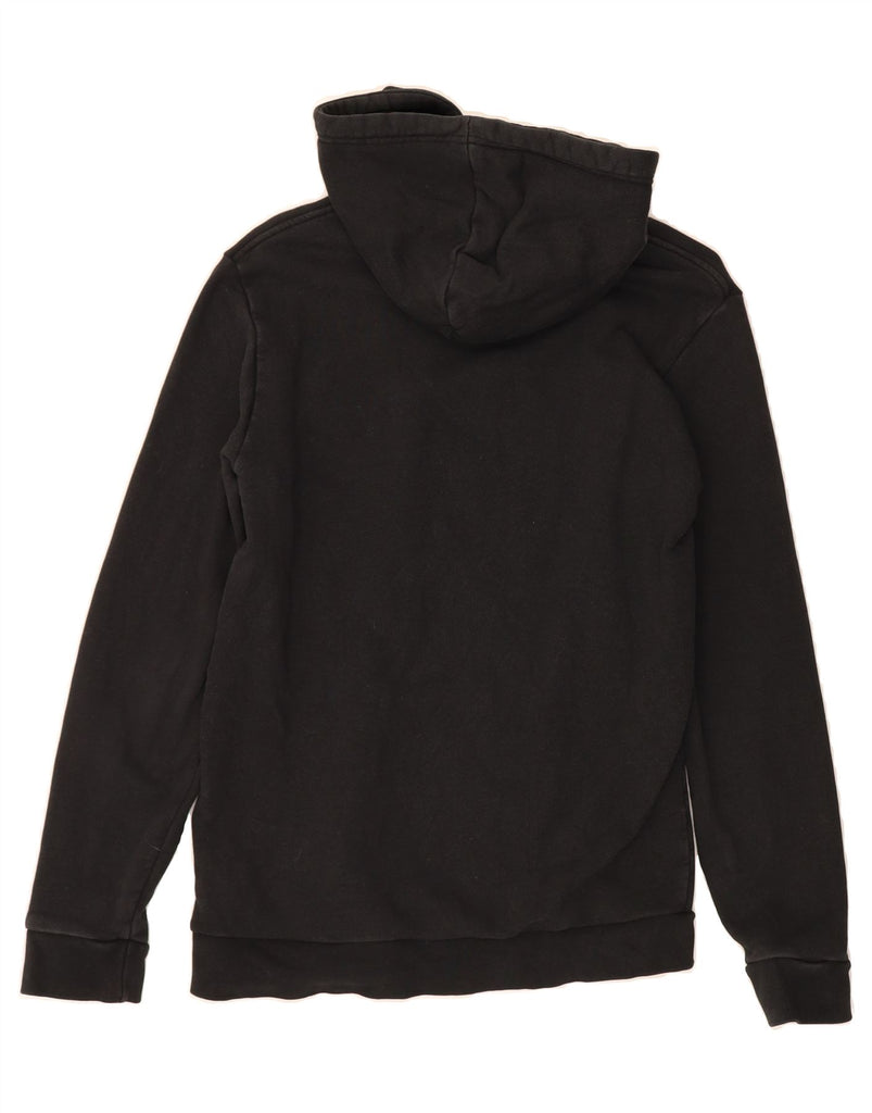 ADIDAS Mens Graphic Hoodie Jumper Small Black Cotton Vintage Adidas and Second-Hand Adidas from Messina Hembry 