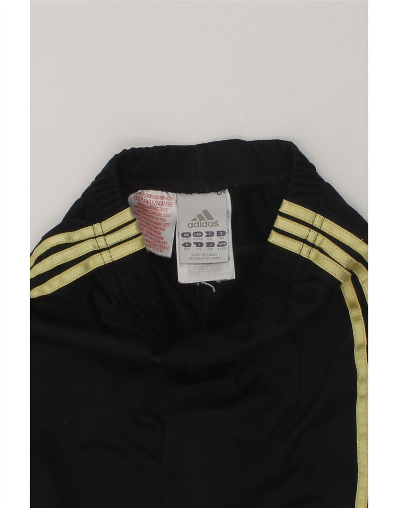 ADIDAS Girls Tracksuit Trousers Joggers 3-4 Years Black Polyester | Vintage Adidas | Thrift | Second-Hand Adidas | Used Clothing | Messina Hembry 