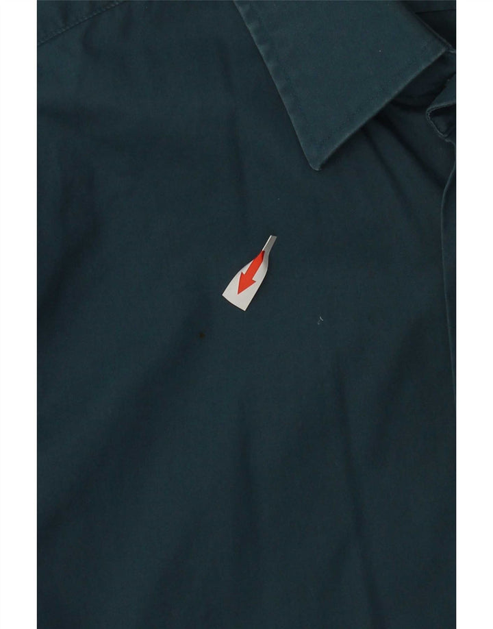 Hugo Boss Mens Regular Fit Shirt Size 39 Medium Blue Cotton