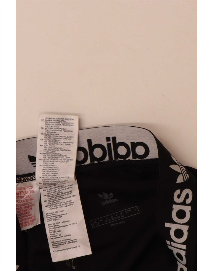 Adidas Girls Graphic Leggings 11-12 Years  Black Polyester