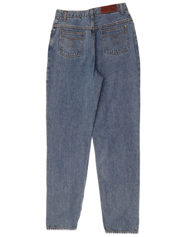Laura Ashley Womens High Waist Tapered Jeans UK 12 Medium W28 L32 Blue