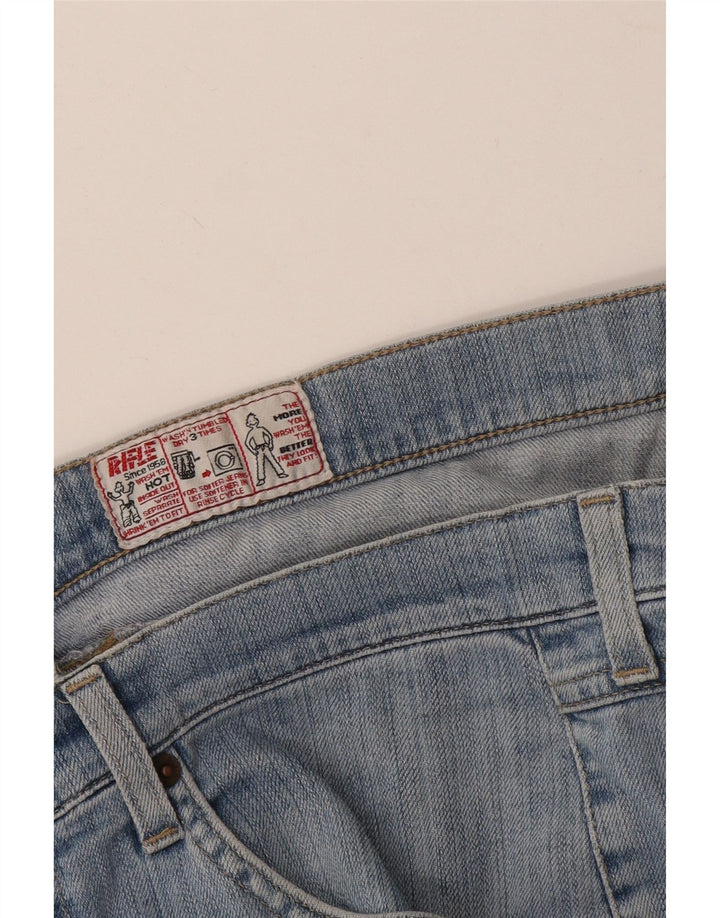 Rifle Mens Straight Jeans W34 L30 Blue