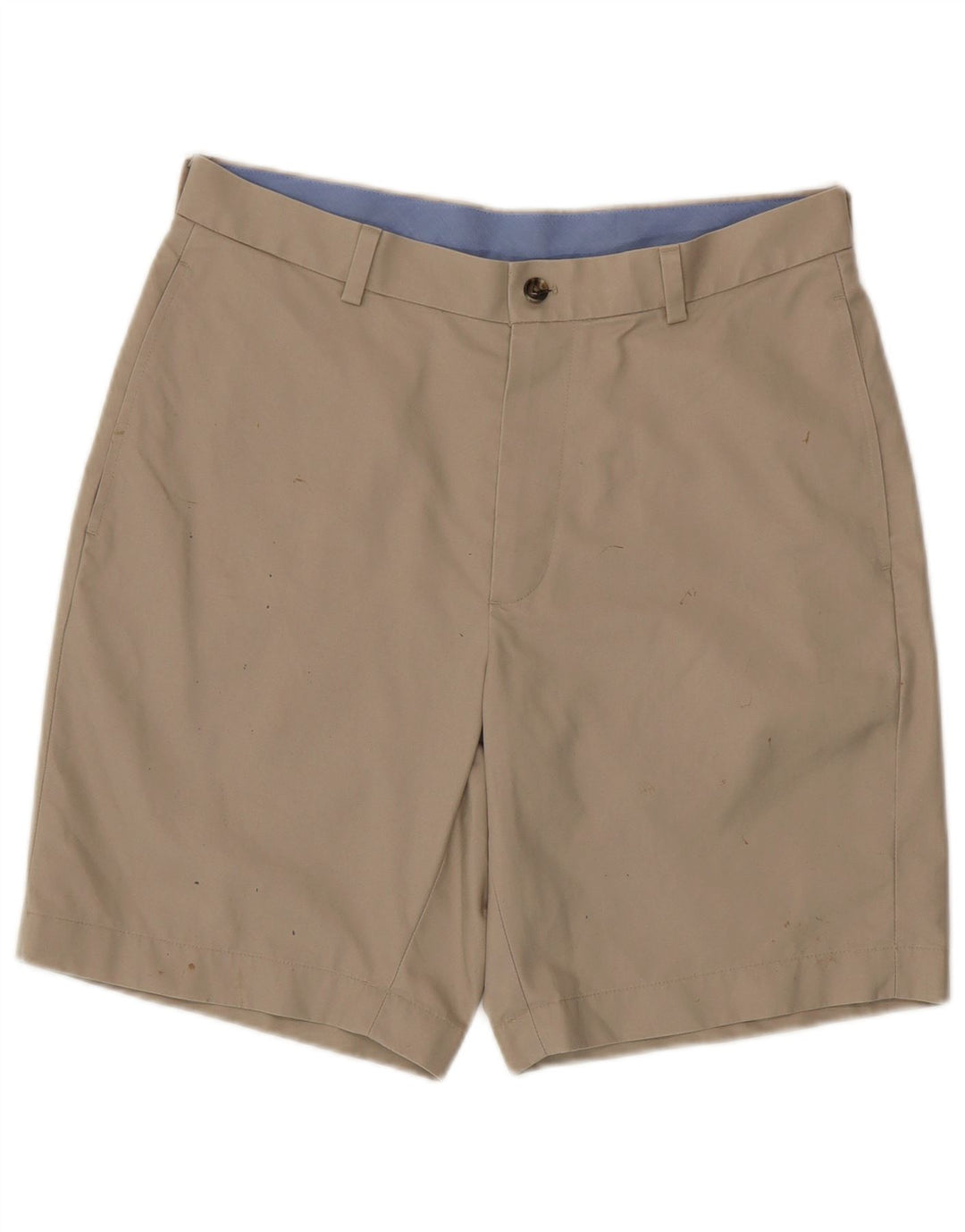 Brooks Brothers Mens Chino Shorts W32 Medium Beige Cotton