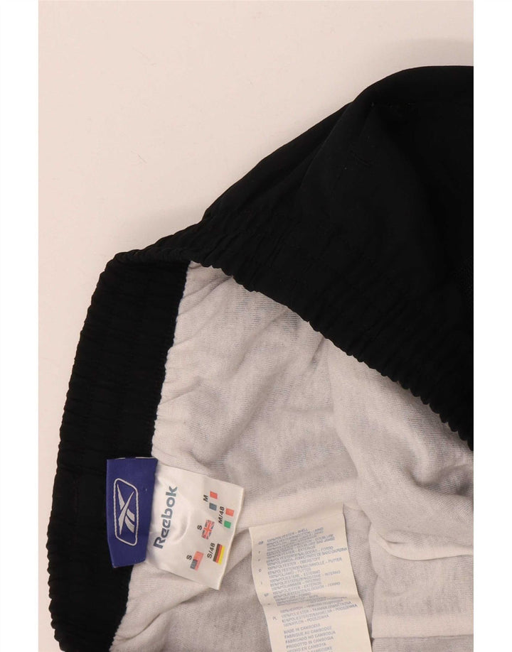 Reebok Mens Tracksuit Trousers Joggers Small Black Polyamide