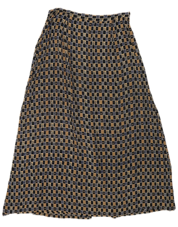 Monsoon Womens Petite Maxi Skirt UK 12 Medium W27 Multicoloured Geometric