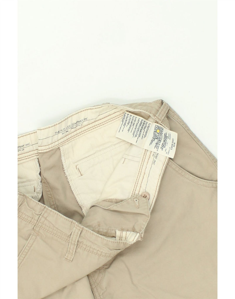 LEE Mens Cargo Shorts W32 Medium Beige Cotton | Vintage Lee | Thrift | Second-Hand Lee | Used Clothing | Messina Hembry 