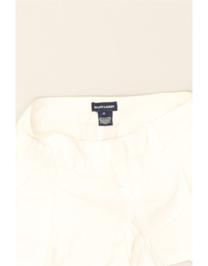 RALPH LAUREN Girls Chino Shorts 11-12 Years W26 White Cotton | Vintage Ralph Lauren | Thrift | Second-Hand Ralph Lauren | Used Clothing | Messina Hembry 